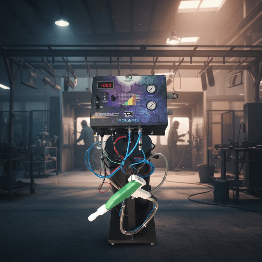 Pistolas manuais TPI Polaris e Sirius com suas unidades de controle